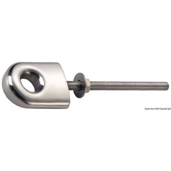 Anello prua/poppa in acciaio inox AISI 316 lucidato a specchio