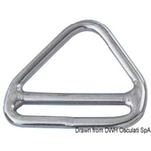 Anello triangolare con barretta per zerli