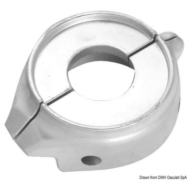 Anodo in due pezzi per sail drive, collare Ø 107 mm