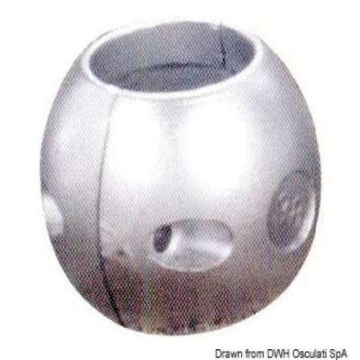 Anodo in zinco barra accoppiamento DPH/DPR