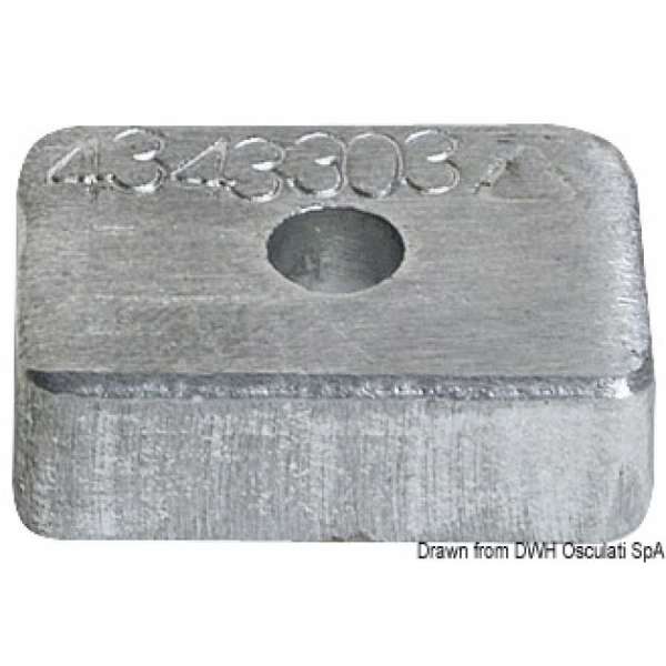 Anodo per Mercury 4/5/6 HP