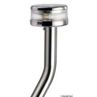 Asta luminosa completa di fanale Evoled 360° - Versione angolata ed estraibile con basetta inox fissaggi in piano