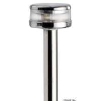 Asta luminosa completa di fanale Evoled 360° - Versione estraibile con basetta in nylon / acciaio inox lucidato