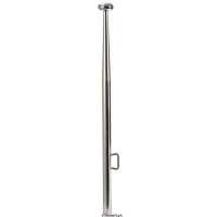 Asta portabandiera in acciaio inox AISI 316 lucidata a specchio. Ogiva terminale.