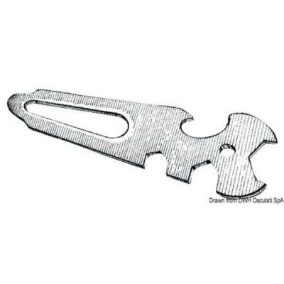 Attrezzo multiuso in acciaio inox AISI 316