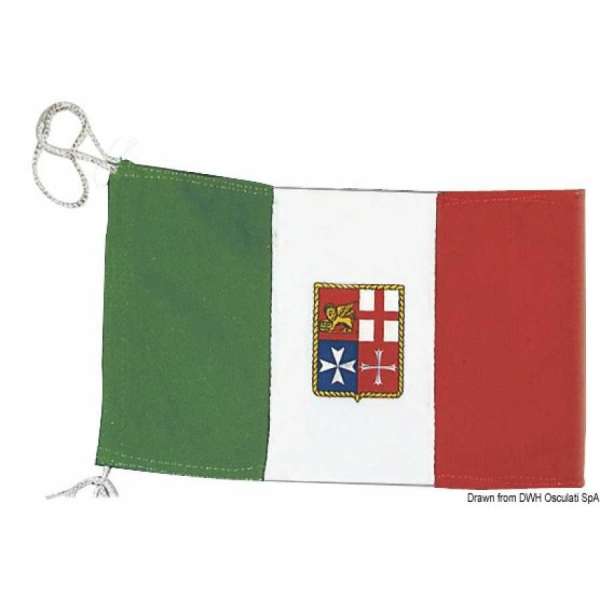 Bandiera italiana in stamina di poliestere pesante