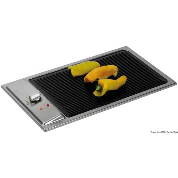 Barbecue elettrico vetroceramico in Acciaio Inox