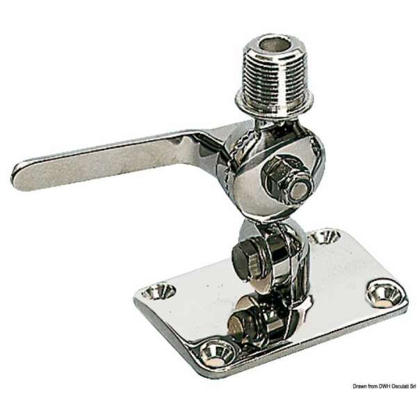 Base a doppio snodo per antenna radio