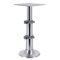 Base tavolo in alluminio anodizzato lucido con altezza regolabile assistita