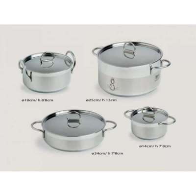 Batteria da cucina impilabile 6 pezzi Marine Business