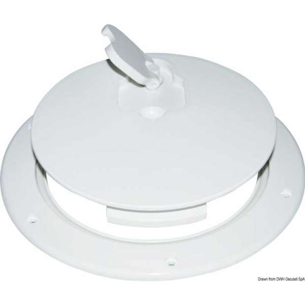 Botola d’ispezione con coperchio fabbricato in Luran S resistente UV