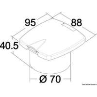 Box doccia New Edge con doccia a pulsante Mizar