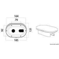 Box doccia Oval con miscelatore e doccia a pulsante Desy