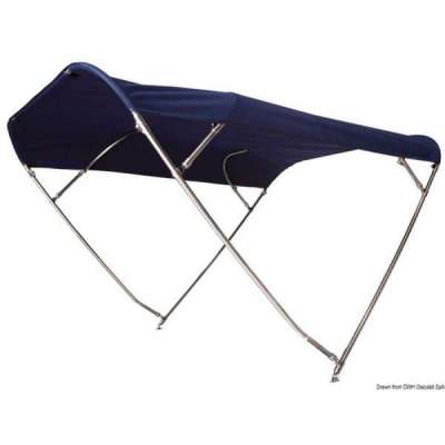 Capottina parasole pieghevole SHADE MASTER FLY INOX DEEPTH, 4 archi