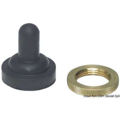 Cappuccio in gomma a tenuta stagna per interruttori a levetta