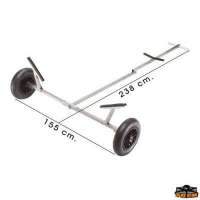 Carrello pieghevole in acciaio inox
