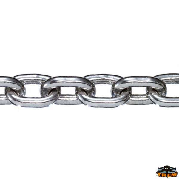 Catena a maglia calibrata in acciaio inox Aisi 316 per argani e salpancore DIN 766