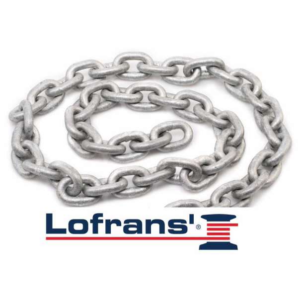 Catena calibrata 8 mm G40 Lofrans DIN 766 qualit&agrave; premium
