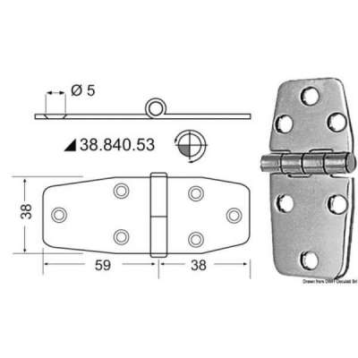 Cerniera 2,5 mm