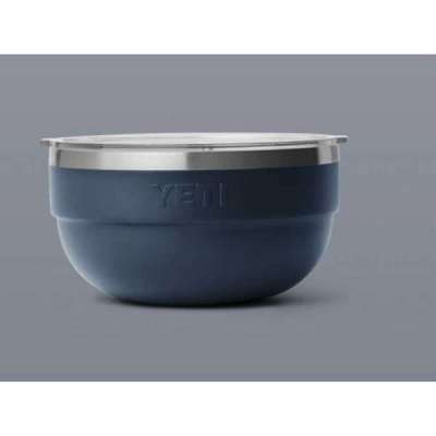 Ciotola isolata media Rambler Navy con coperchio