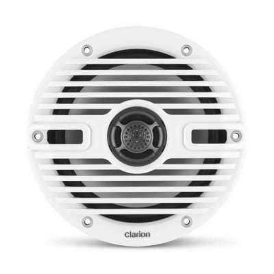 Clarion CMS 651 CWB altoparlanti coassiali nautici 165mm con griglie classiche bianche e nere