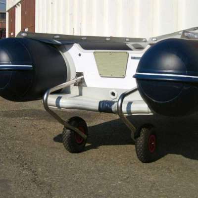 Coppia ruote per alaggio canotti pneumatici tipo honda
