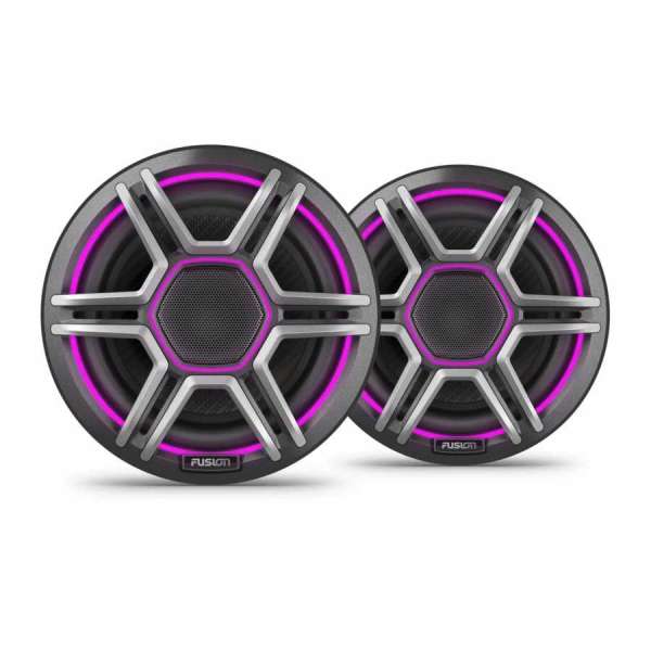 Coppia speaker Fusion Apollo da 6,5 pollici, grigi, LED