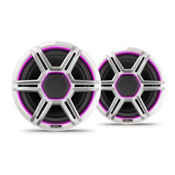 Coppia speaker Fusion Apollo da 8,8 pollici, bianchi, LED