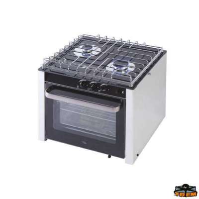 Cucina a gas con forno a snodo cardanico 2 fuochi Can
