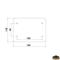 Doppia piastra fissa batteria o serbatoio N0100180