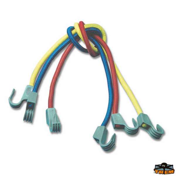 Elastici milleusi colori assortiti provviste di ganci in nylon