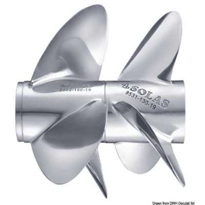 Eliche acciaio inox Solas a 3 pale per DP 280/290 tipo C