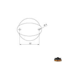 Fanale di fonda LED Gemini 360 Nero