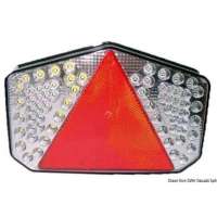 Fanale posteriore a LED con catadiottro triangolare