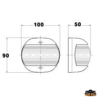 Fanali alogeni Stella Polare 12V Chromo