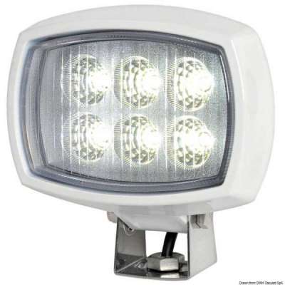 Faro LED HD 6x3W da roll-bar orientabile