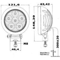 Faro LED HD 6x3W da roll-bar orientabile