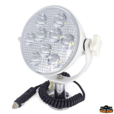 Faro Super-light bianco con attaco in piano Accendisigari