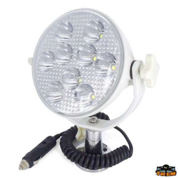 Faro Super-light bianco con attaco in piano Accendisigari