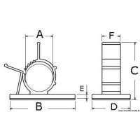 Fascette reggicavi autoadesive in nylon 66