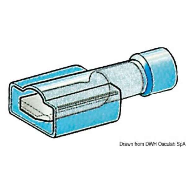 Faston completamente preisolato da 4,7 mm e 6,3 mm