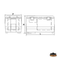 Frigo-congelatore portatile a pozzetto 25 litri