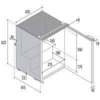 Frigo-freezer a compressore VitriFrigo C60i, unità refrigerante interna