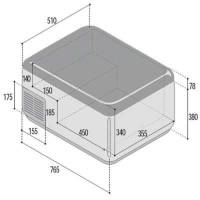 Frigo-freezer portatile e da incasso C65D VitriFrigo termostato digitale