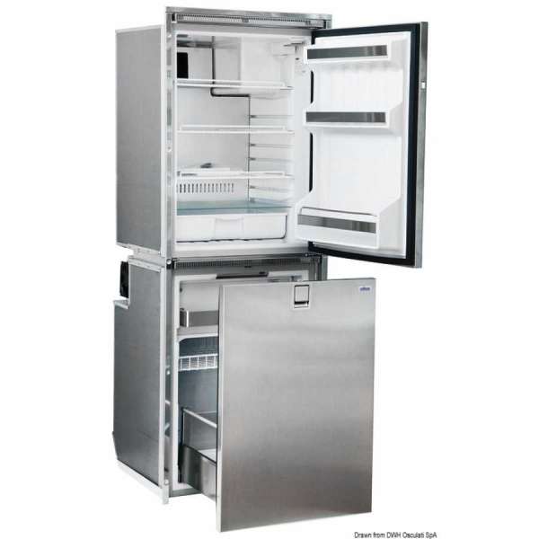 Frigorifero ISOTHERM frontale Inox - scomparto doppio