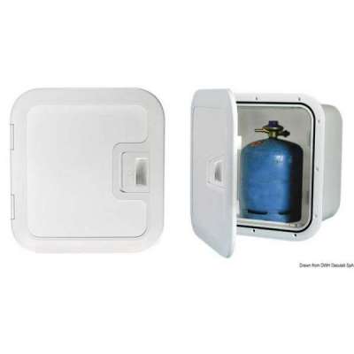 Gavone in plastica per alloggiare bombole con ventilazione frontale