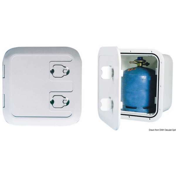 Gavone in plastica per alloggiare bombole con ventilazione remota