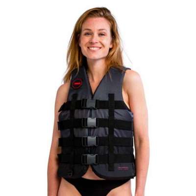 Gilet Jobe con 4 fibbie nero