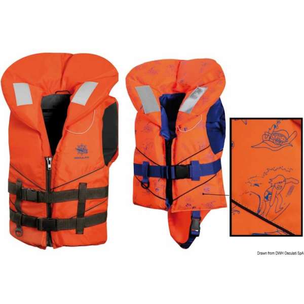 Giubbotto salvagente SV-100 - 100 N (EN ISO 12402-4). Modello Top Quality
