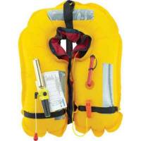 Giubbotto salvataggio autogonfiabile Skipper 150N con Sottogamba